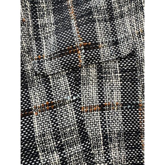 Halogen Womens Gray Libbie Plaid Tweed Blazer Jacket Size Large NWT - Picture 8 of 12